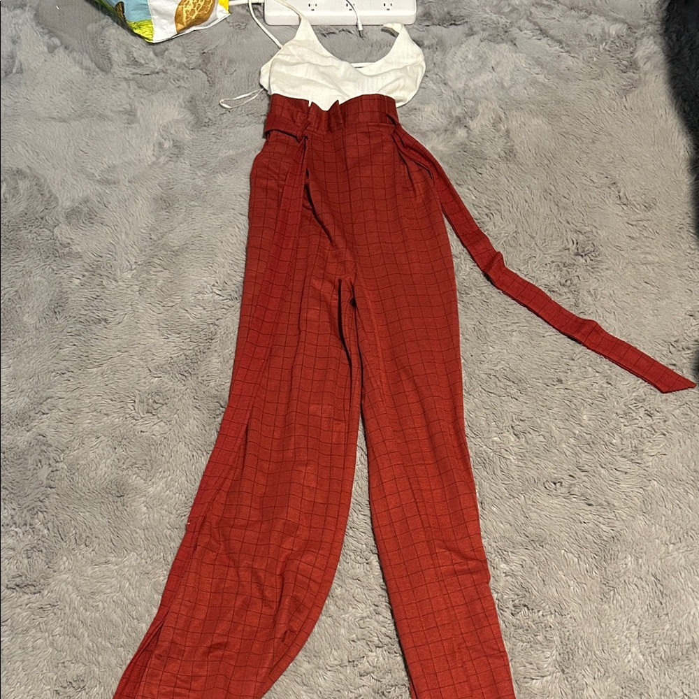 Elegant Rust Women's Jumpsuit